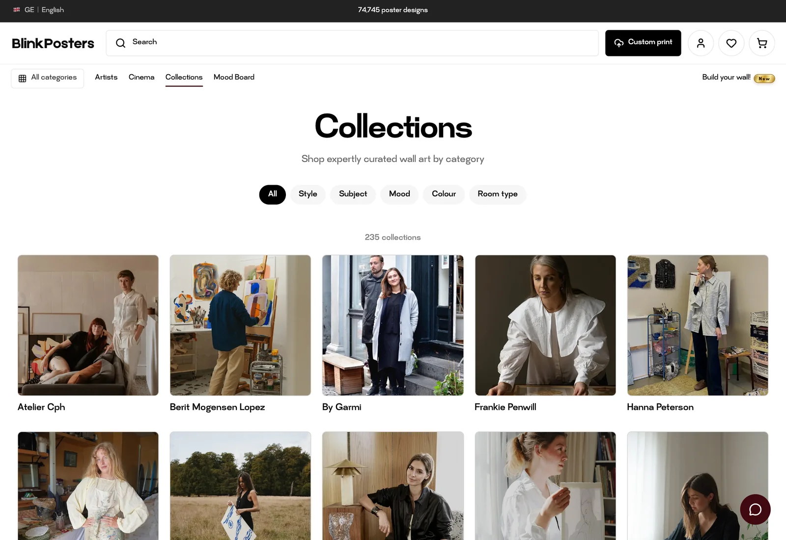 Blink Posters — Multilingual catalog and collection discovery