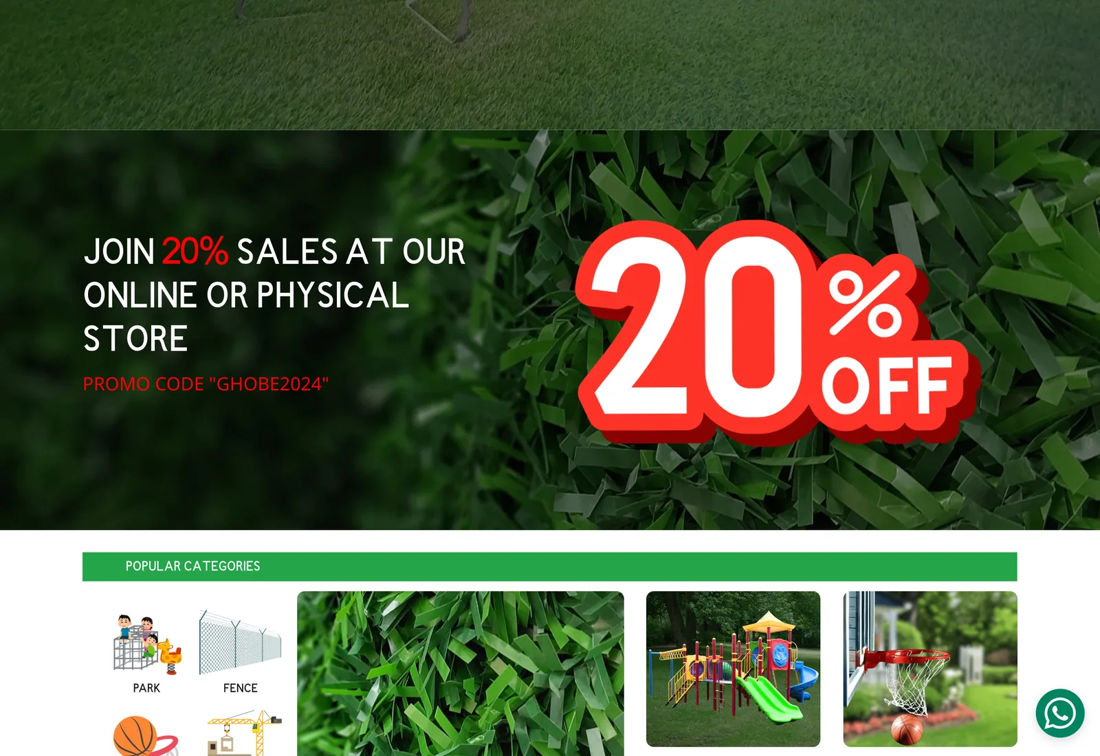 Ghobe — Discount campaign and online store