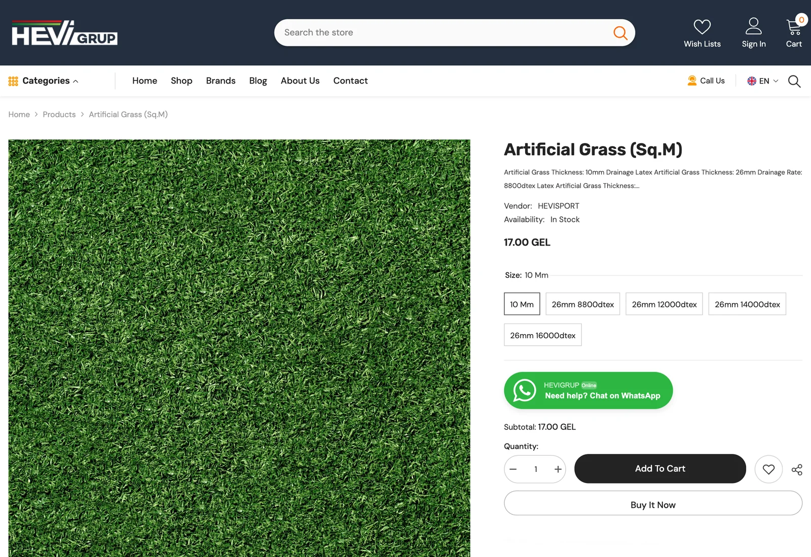 HEVIGRUP — Product pages priced by unit