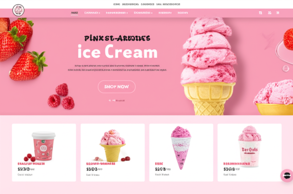 Pink Ice Cream